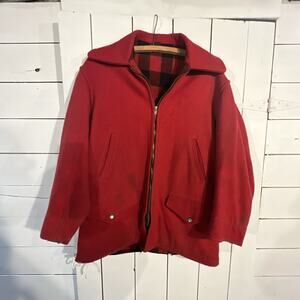 vintage 1940s-1950s red wool hunting jacket Small/medium & Pants 30 Read